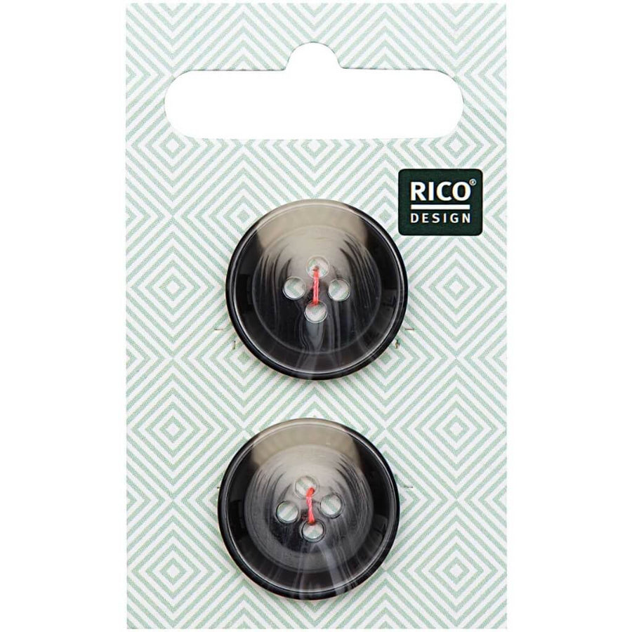 Rico Design Knöpfe strukturiert 2,2 cm Lieblingsgarn
