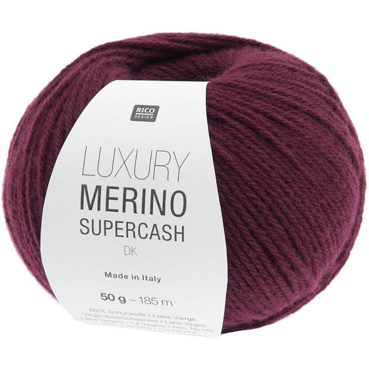 Rico Design 003 - Bordeaux Rico Design Luxury Merino Supercash dk 50g Lieblingsgarn