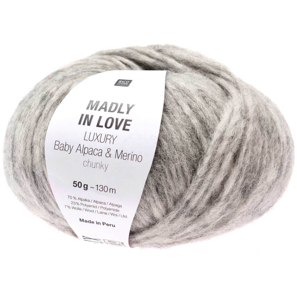 Rico Design 003 - Grau Rico Design Luxury Baby Alpaca & Merino Chunky - Madly in love Lieblingsgarn