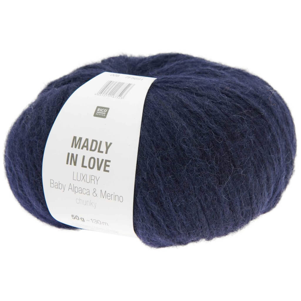Rico Design 008 - Marine Rico Design Luxury Baby Alpaca & Merino Chunky - Madly in love Lieblingsgarn