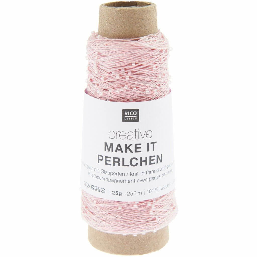Rico Design 002 - rosenquarz Rico Design Creative Make It Perlchen 25g Lieblingsgarn