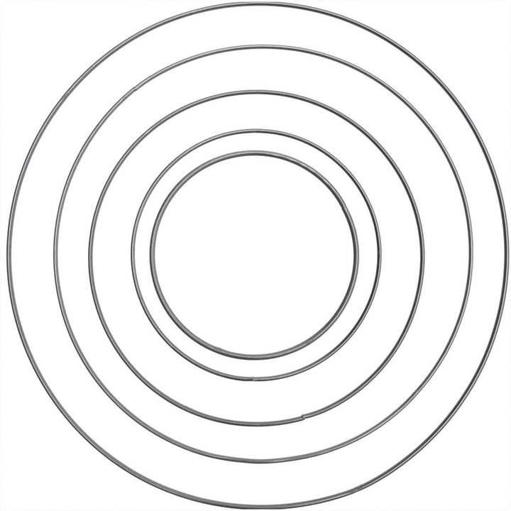 Rico Design 150 Rico Design Metall-Ring Anthrazit Lieblingsgarn