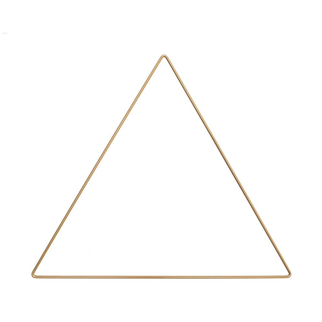 Rico Design 30 cm Rico Design Metallring Dreieck Gold Lieblingsgarn