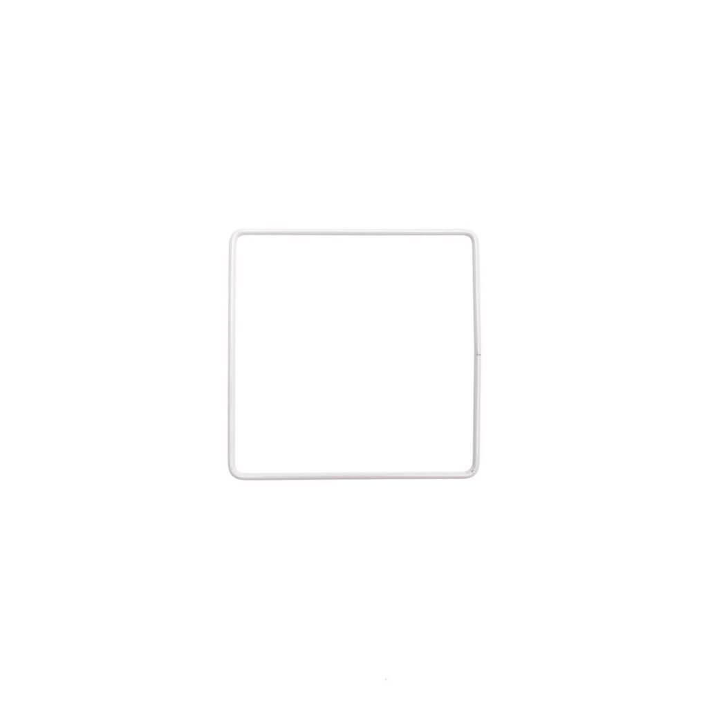 Rico Design 100 Rico Metallring Quadrat Weiss 10 - 30 cm Lieblingsgarn