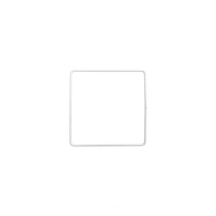 Rico Design 100 Rico Metallring Quadrat Weiss 10 - 30 cm Lieblingsgarn