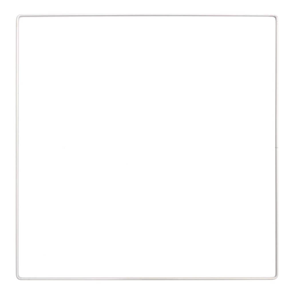 Rico Design 300 Rico Metallring Quadrat Weiss 10 - 30 cm Lieblingsgarn