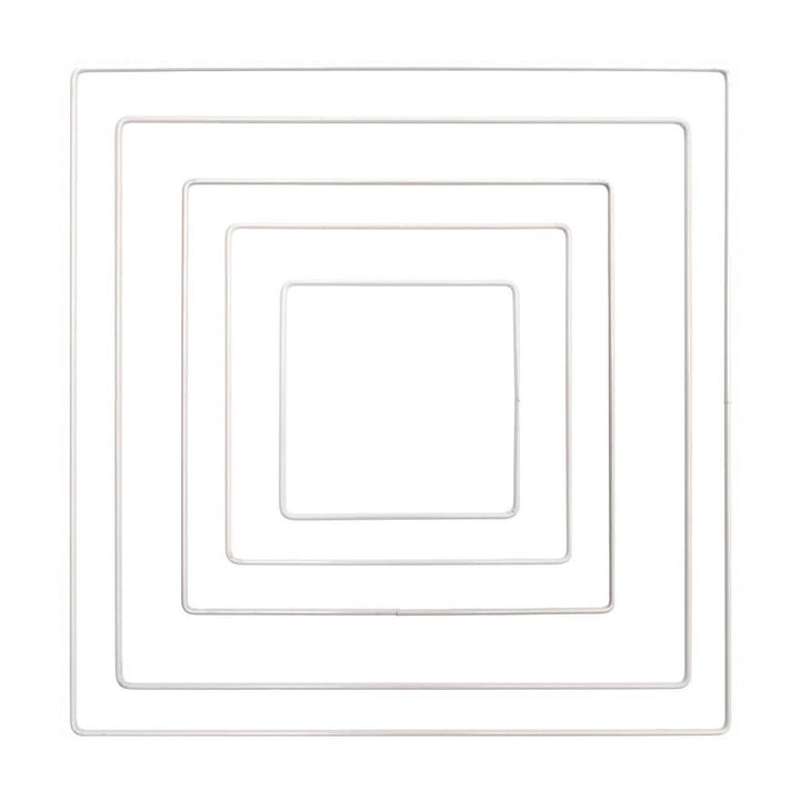 Rico Design Rico Metallring Quadrat Weiss 10 - 30 cm Lieblingsgarn