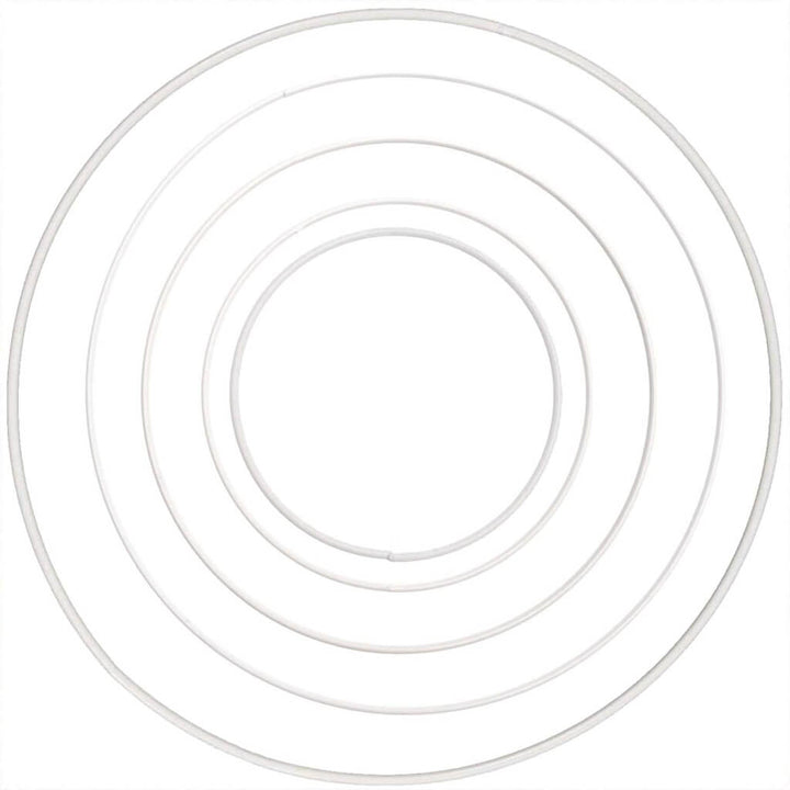Rico Design 20 Rico Design Metallring Weiss Rund 10 - 30 cm Lieblingsgarn