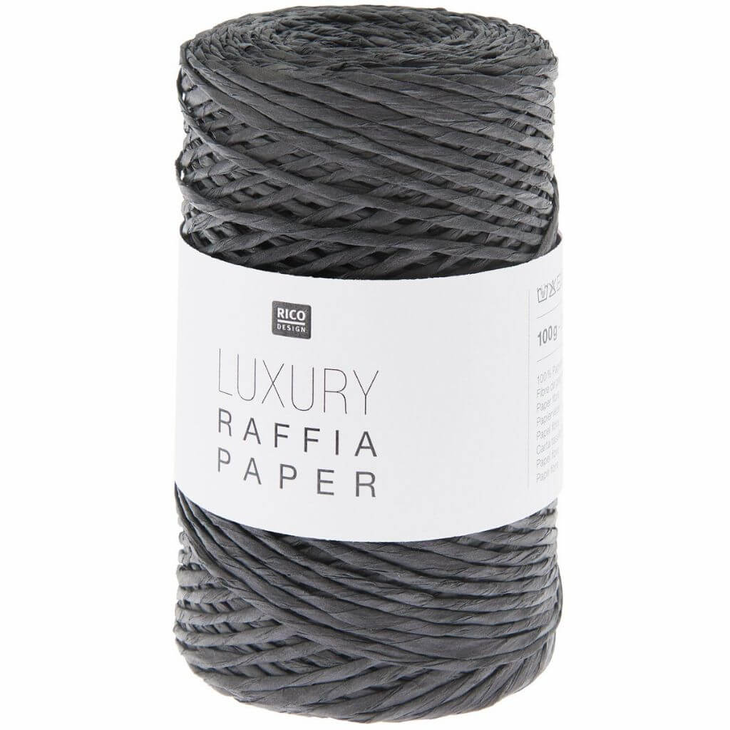 Rico Design 008 - schwarz Rico Design Luxury Raffia Paper 100g Lieblingsgarn