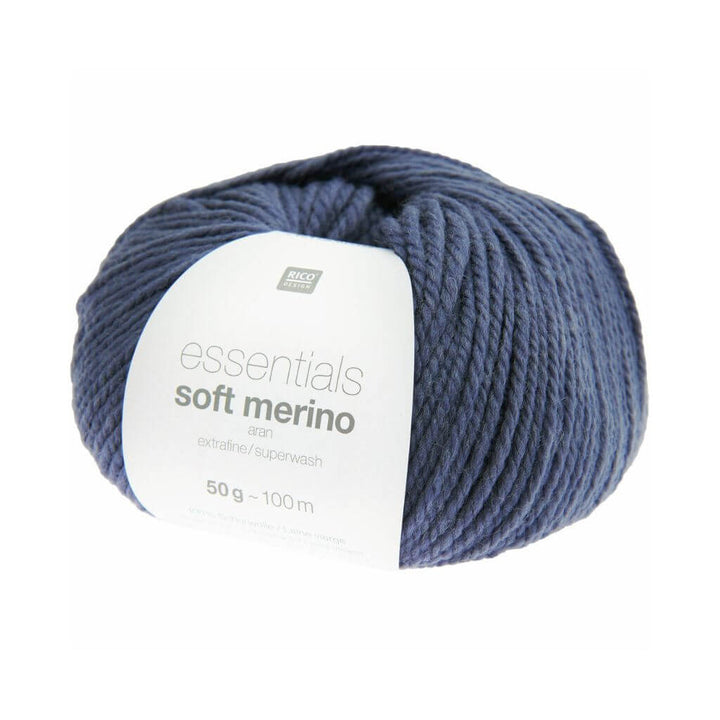 Rico Design 101 - Indigo Rico Design Essentials Soft Merino Aran - 50g Lieblingsgarn
