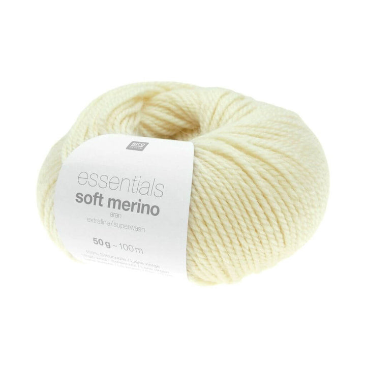 Rico Design 089 - Vanille Rico Design Essentials Soft Merino Aran - 50g Lieblingsgarn