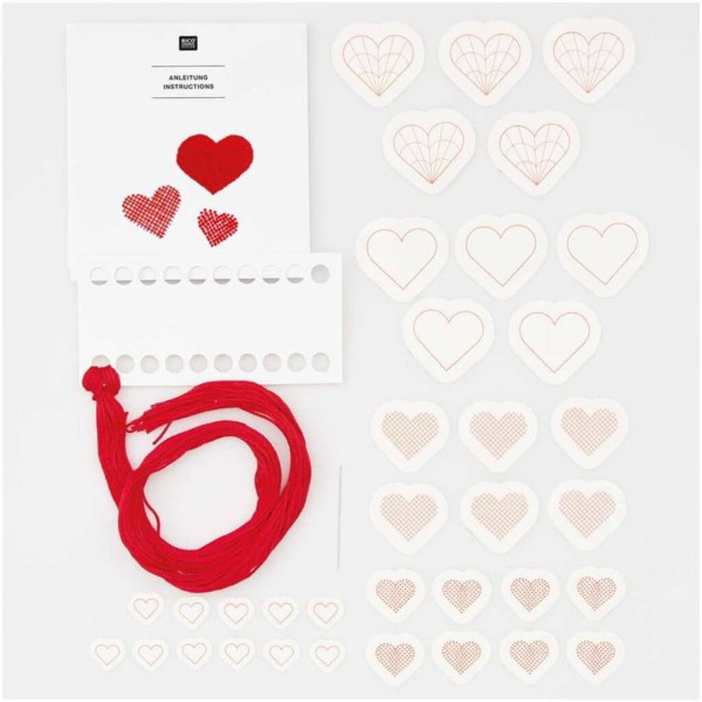 Rico Design Rico Design Stickvorlage Herzen Lieblingsgarn