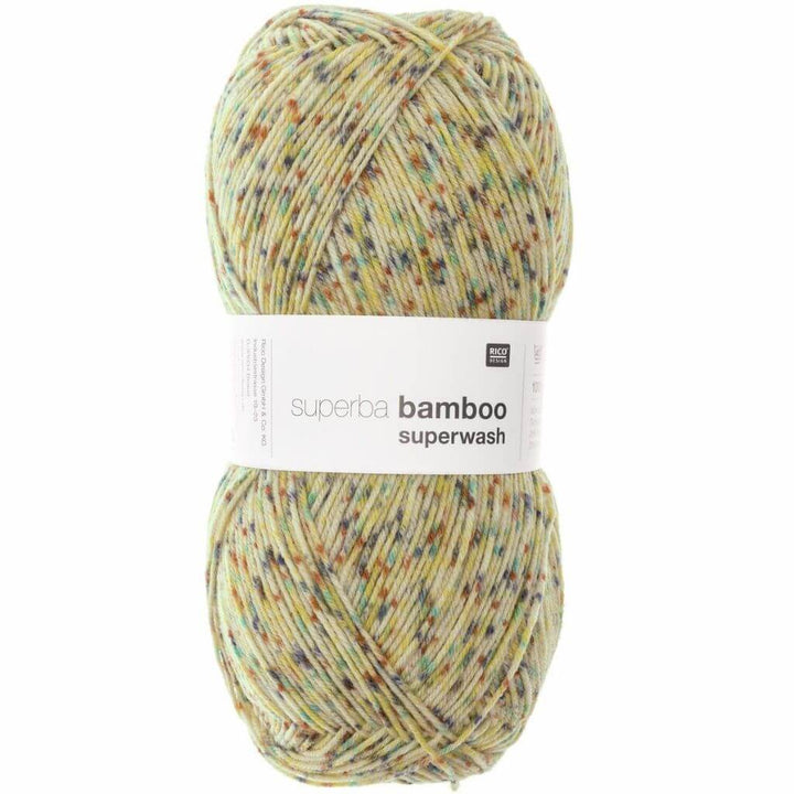 Rico Design Konfetti Gelb Rico Design Superba Bamboo 4-Fädig 100g Lieblingsgarn