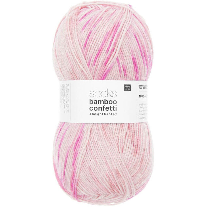 Rico Design 50 - confetti candy Rico Design Superba Bamboo 4-Fädig 100g Lieblingsgarn