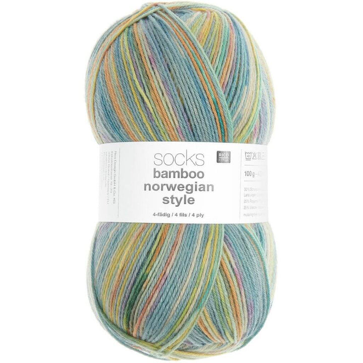 Rico Design 065 - Norwegian Style Skies Rico Design Superba Bamboo 4-fädig Lieblingsgarn
