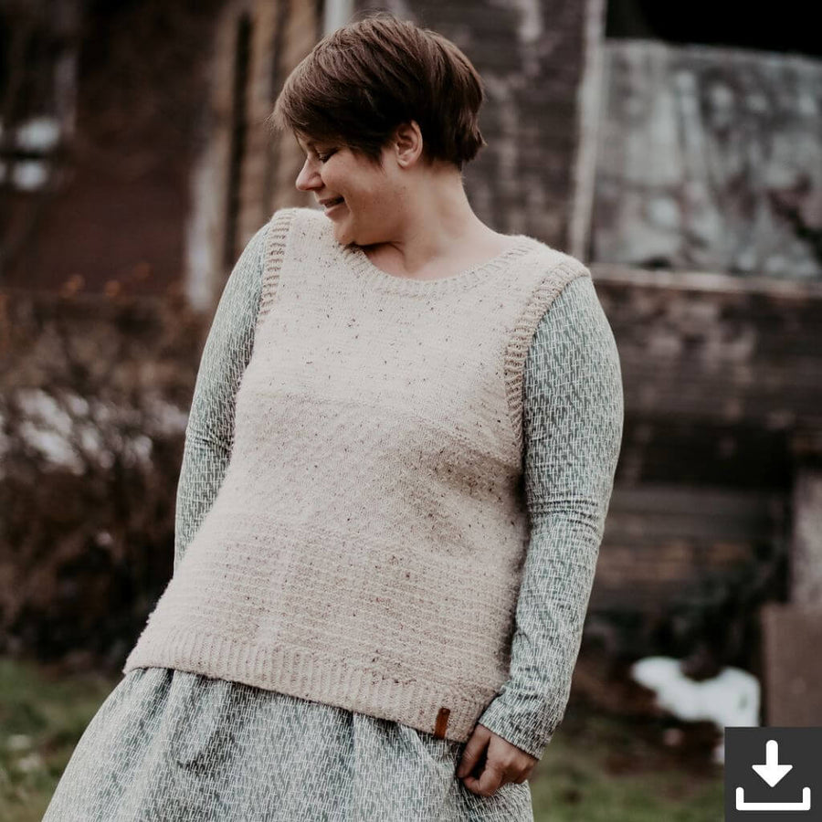 Inga Mallwitz Pullunder Rys Slipover Strickanleitung - Appelbanne Design (PDF) Lieblingsgarn