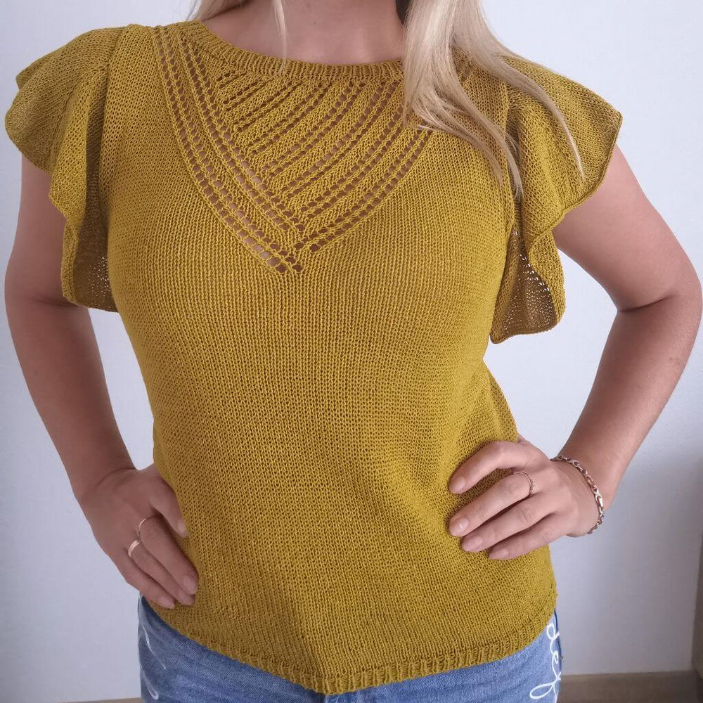 Rita Koch Bella Blouse mit Lochmuster Strickanleitung - Rita Koch (PDF) Lieblingsgarn