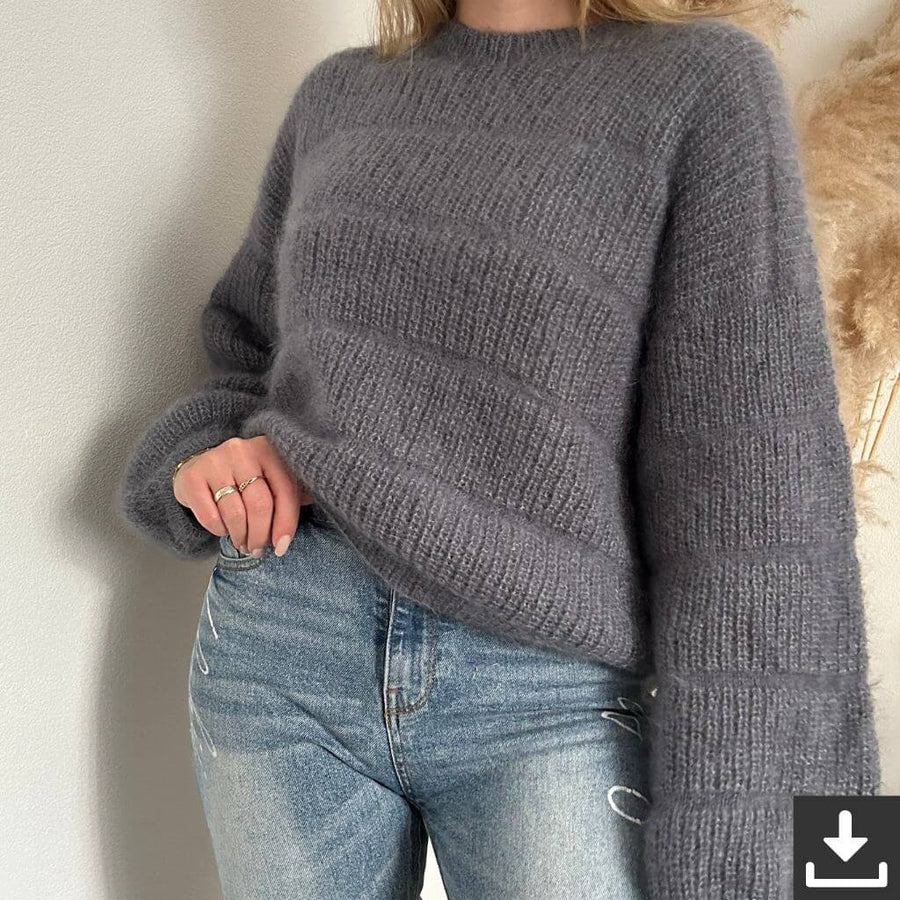 Rita Koch Brioche Lines Sweater Pullover im Halbpatent Strickanleitung - Rita Koch (PDF) Lieblingsgarn