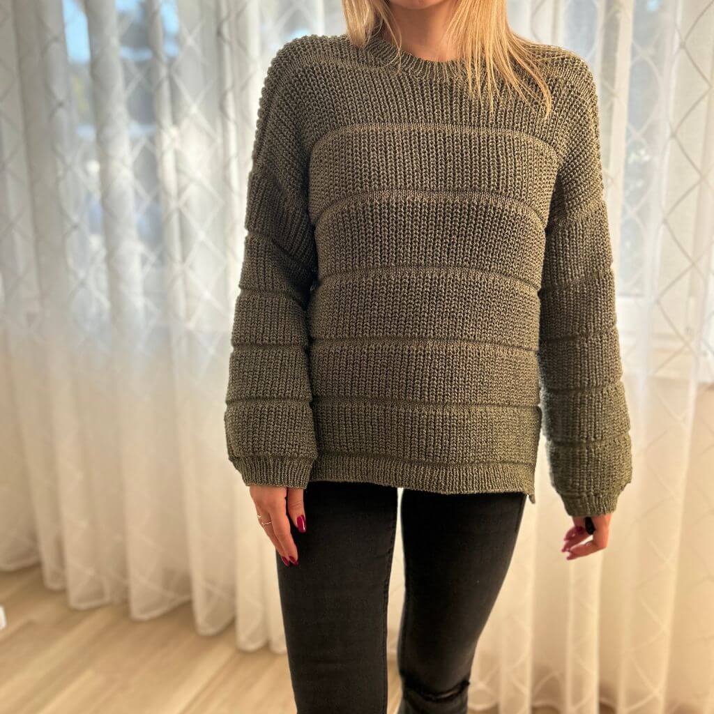 Rita Koch Brioche Lines Sweater Pullover im Halbpatent Strickanleitung - Rita Koch (PDF) Lieblingsgarn