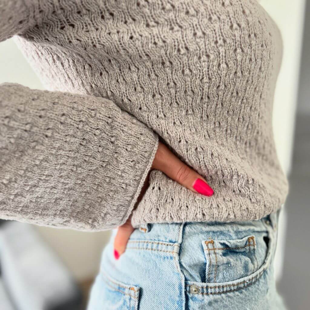 Rita Koch Cashmere Lace Bluse mit Lochmuster Strickanleitung - Rita Koch (PDF) Lieblingsgarn