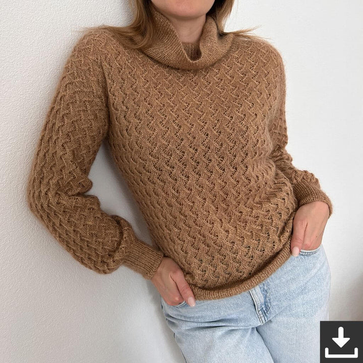 Rita Koch Josephine Sweater Pullover mit Rollkragen Strickanleitung - Rita Koch (PDF) Lieblingsgarn