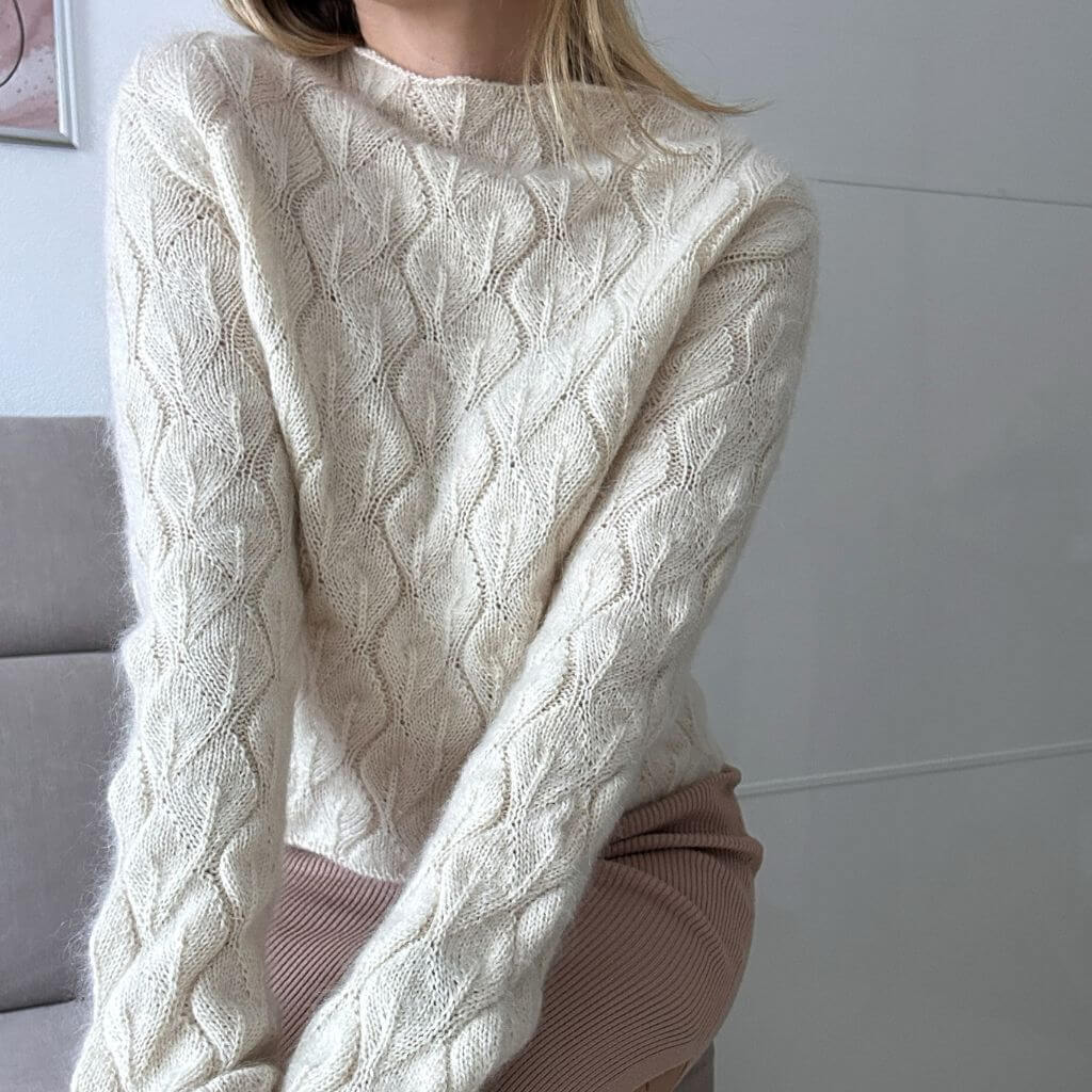 Rita Koch Leaves Sweater Pullover mit Blättermuster Strickanleitung - Rita Koch (PDF) Lieblingsgarn