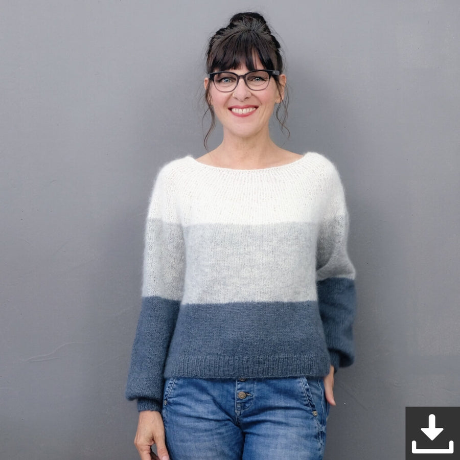 Rosa P. Pullover Emmi Blouse Strickanleitung - Rosa P. (PDF) Lieblingsgarn