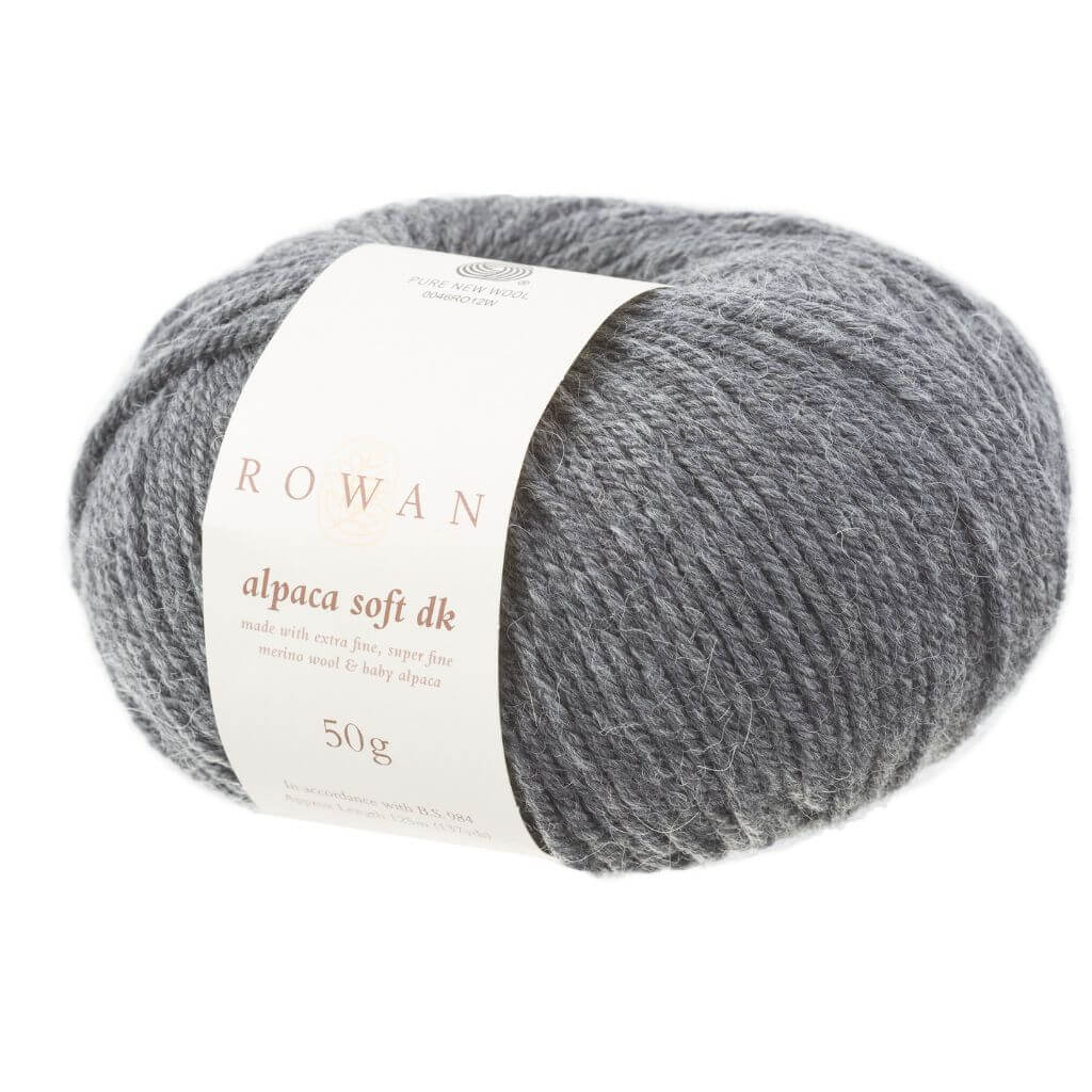 Rowan 211 charcoal Rowan Alpaca Soft DK Lieblingsgarn