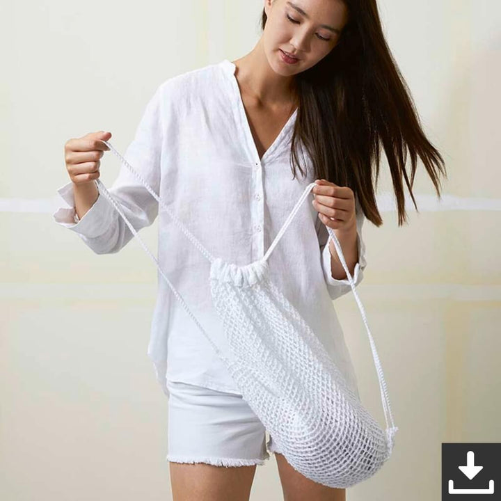 Lang Yarns Pattern Transparenter Turnbeutel Strickanleitung - Lang Yarns (PDF) Lieblingsgarn