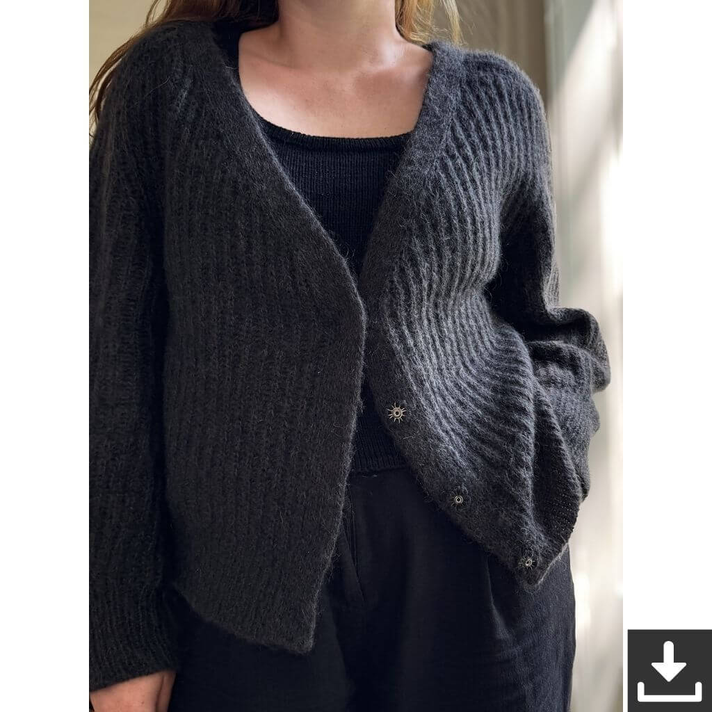Rust Knitwear Pattern Brioche Bliss Jacke Strickanleitung - Rist Knitwear (PDF) Lieblingsgarn