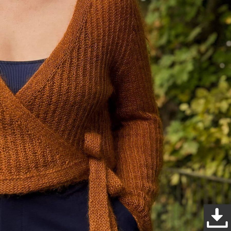 Rust Knitwear Brioche Bliss Wrap Cardigan Strickanleitung - Rust Knitwear (PDF) Lieblingsgarn