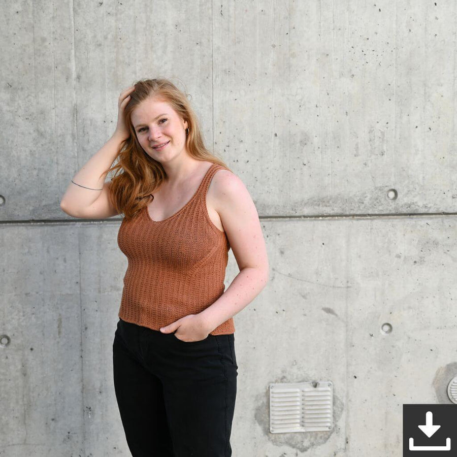Rust Knitwear Ellie Summer Top Strickanleitung - Rust Knitwear (PDF) Lieblingsgarn