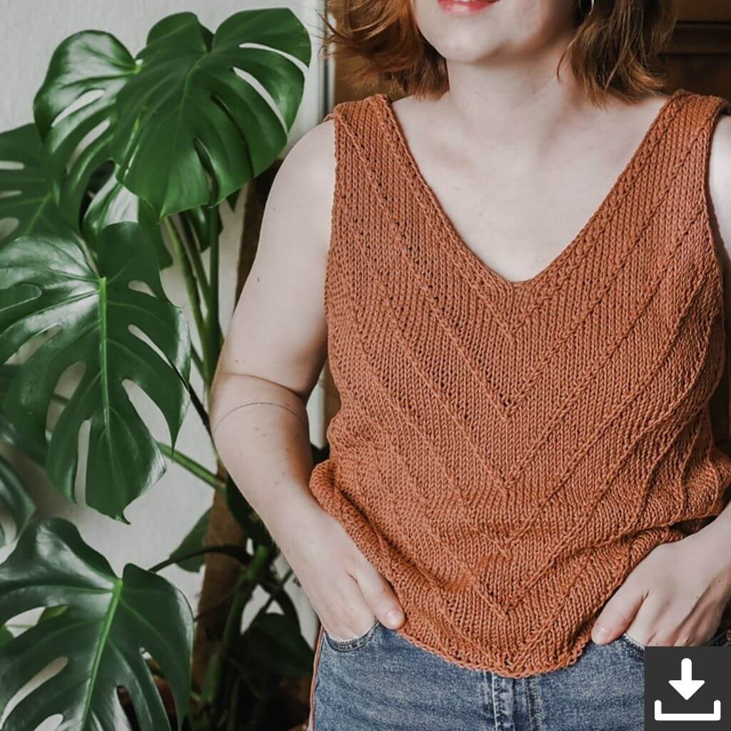 Rust Knitwear Pattern Lines Summertop Strickanleitung - Rust Knitwear (PDF) Lieblingsgarn