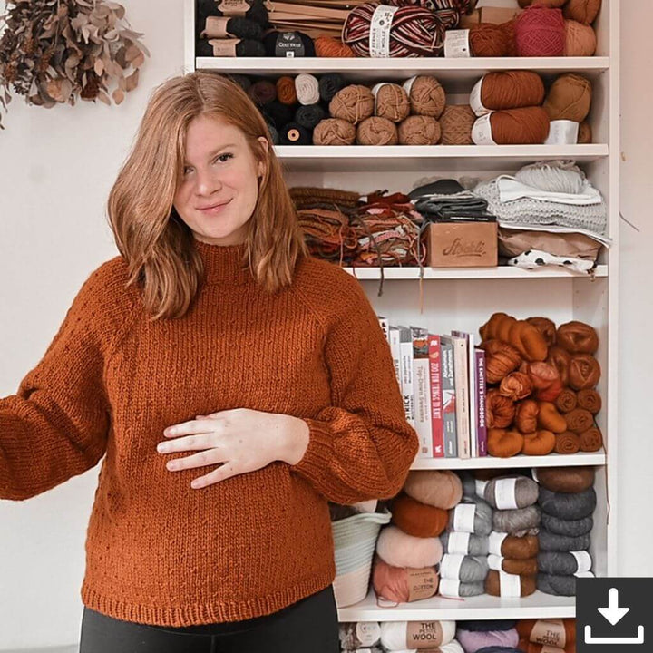 Rust Knitwear Pattern Myra Sweater Strickanleitung - Rust Knitwear (PDF) Lieblingsgarn