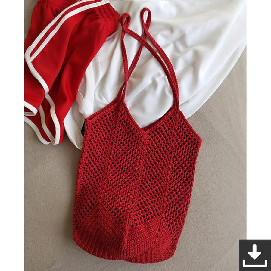 Paulastrickt Pattern Tasche Saladan Bag Häkelanleitung - Paulastrickt (PDF) Lieblingsgarn