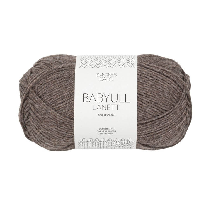 Sandnes Garn 2652 - Mellombrun melert Sandnes Garn Babyull Lanett - 50g Lieblingsgarn