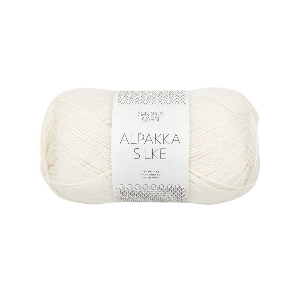 Sandnes Garn 1002 - Hvit Sandnes Garn Alpakka Silke 50 g Lieblingsgarn