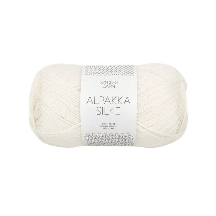 Sandnes Garn 1002 - Hvit Sandnes Garn Alpakka Silke 50 g Lieblingsgarn