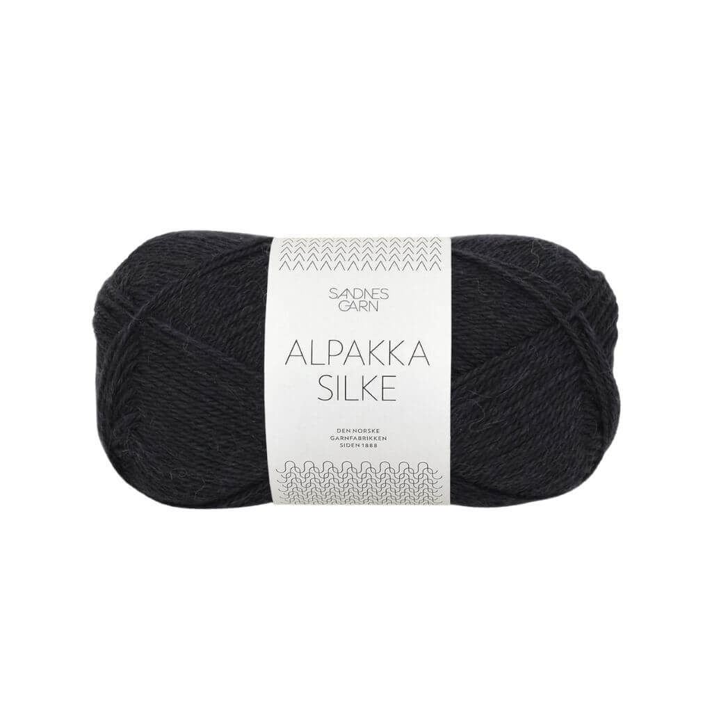 Sandnes Garn 1099 - Sort Sandnes Garn Alpakka Silke 50 g Lieblingsgarn