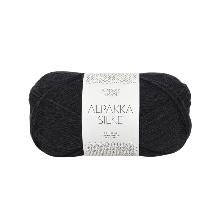 Sandnes Garn 1099 - Sort Sandnes Garn Alpakka Silke 50 g Lieblingsgarn