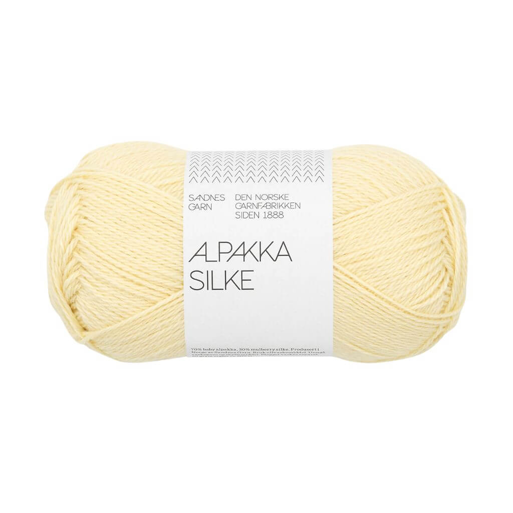Sandnes Garn 2112 - light yellow Sandnes Garn Alpakka Silke 50 g Lieblingsgarn
