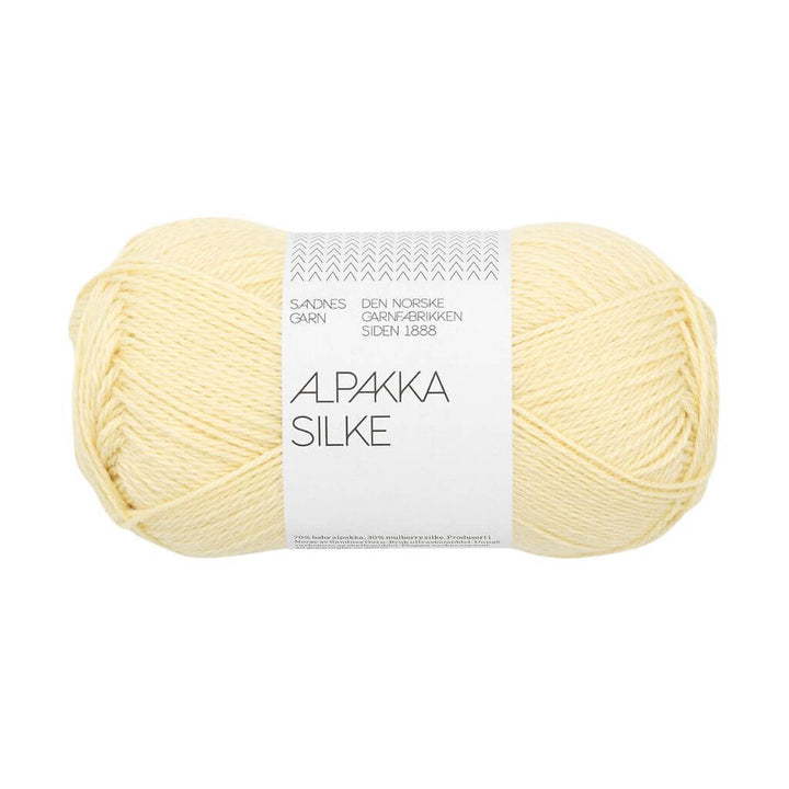 Sandnes Garn 2112 - light yellow Sandnes Garn Alpakka Silke 50 g Lieblingsgarn