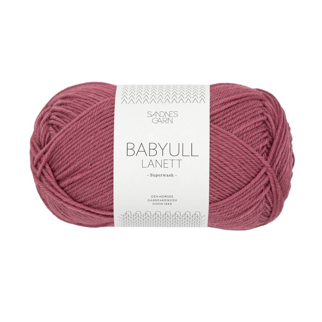Sandnes Garn 4244 - Mørk Gammelrosa Sandnes Garn Babyull Lanett - 50g Lieblingsgarn