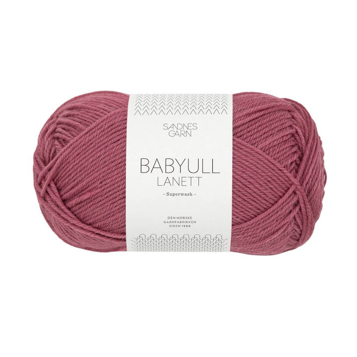 Sandnes Garn 4244 - Mørk Gammelrosa Sandnes Garn Babyull Lanett - 50g Lieblingsgarn