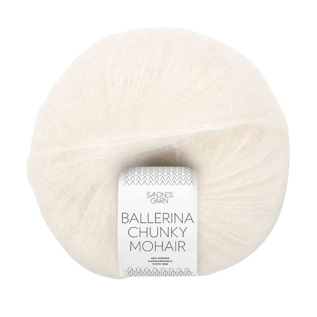 Sandnes Garn 1001 - white Sandnes Garn Ballerina Chunky Mohair Lieblingsgarn