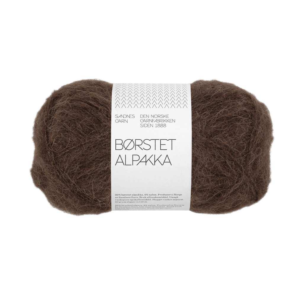 Sandnes Garn 3082 - mork brun Sandnes Børstet Alpakka - 50g Lieblingsgarn