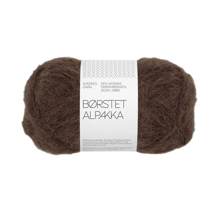 Sandnes Garn 3082 - mork brun Sandnes Børstet Alpakka - 50g Lieblingsgarn