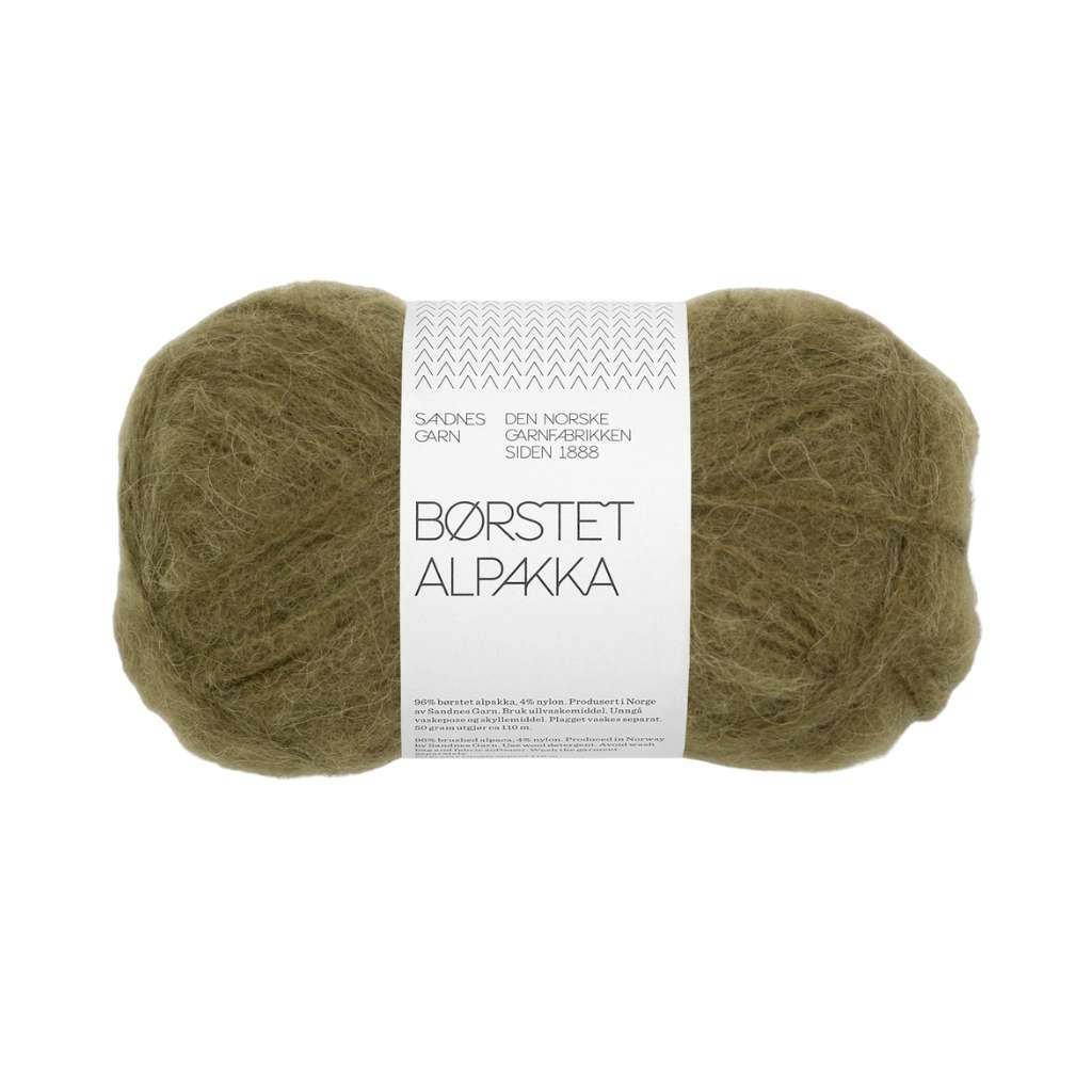Sandnes Garn 9873 - dark olive Sandnes Børstet Alpakka - 50g Lieblingsgarn