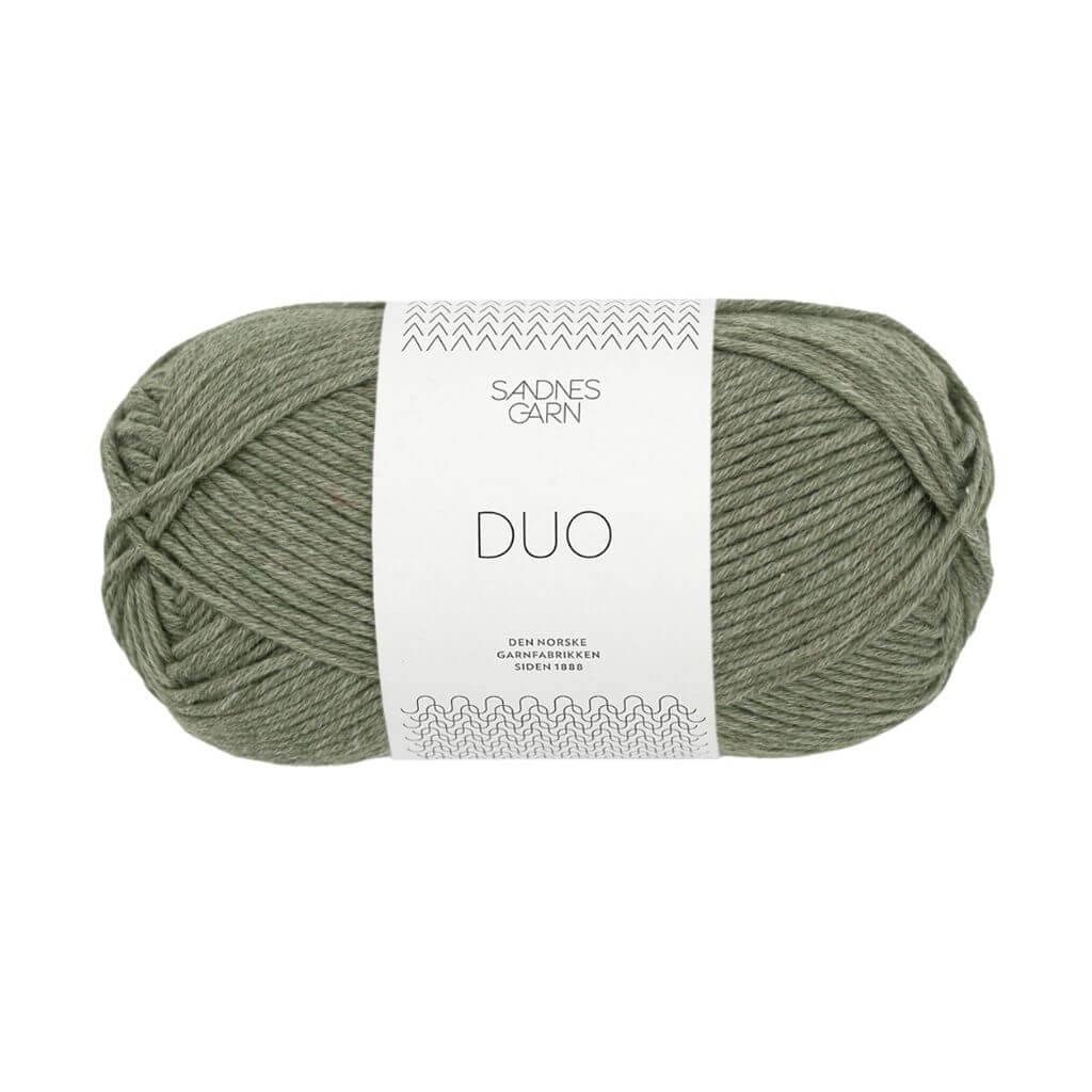 Sandnes Garn 9551 - Støvet Mosegrønn Sandnes Garn Duo - 50g Lieblingsgarn