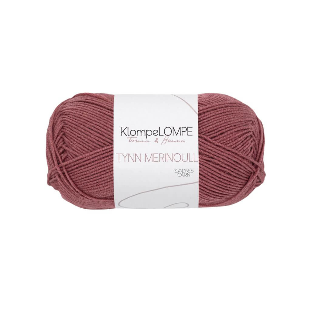 Sandnes Garn 4344 - Mørk Pudderrosa Sandnes Garn KlompeLOMPE Tynn Merinoull Lieblingsgarn